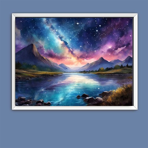 Cosmic Night - Art Print - Metal Poster - Canvas Wrap - Premium Framed Art Print