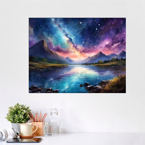 Cosmic Night - Art Print - Metal Poster - Canvas Wrap - Premium Framed Art Print