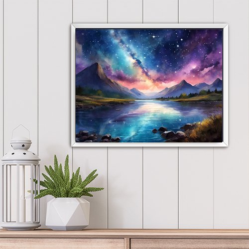 Cosmic Night - Art Print - Metal Poster - Canvas Wrap - Premium Framed Art Print