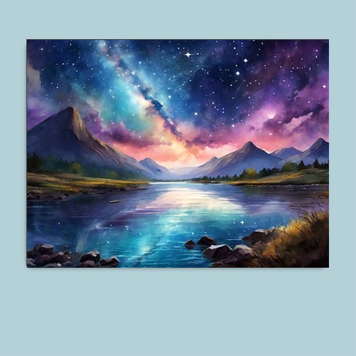 Cosmic Night - Art Print - Metal Poster - Canvas Wrap - Premium Framed Art Print