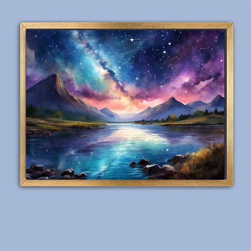 Cosmic Night - Art Print - Metal Poster - Canvas Wrap - Premium Framed Art Print