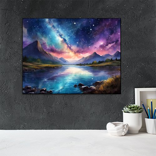 Cosmic Night - Art Print - Metal Poster - Canvas Wrap - Premium Framed Art Print