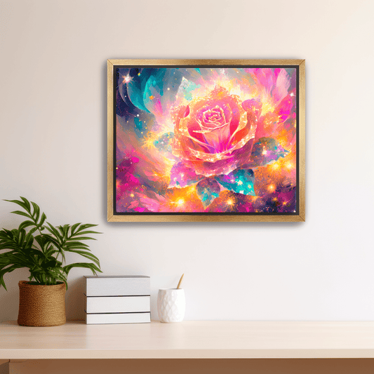 Cosmic Rose - Art Print - Metal Poster - Canvas Wrap - Premium Framed Art Print