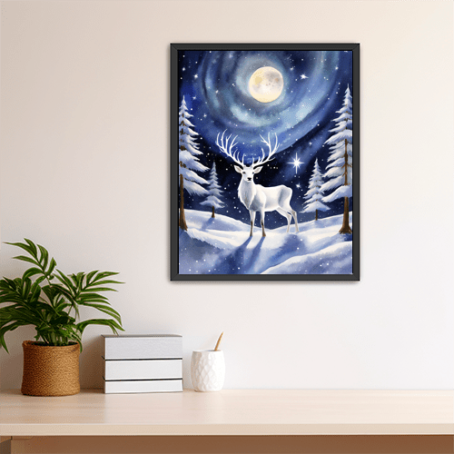 Cosmic Stag - Art Print - Metal Poster - Canvas Wrap - Premium Framed Art Print