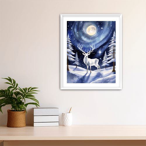 Cosmic Stag - Art Print - Metal Poster - Canvas Wrap - Premium Framed Art Print