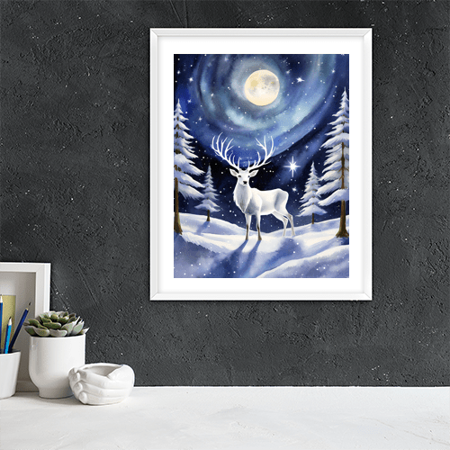 Cosmic Stag - Art Print - Metal Poster - Canvas Wrap - Premium Framed Art Print