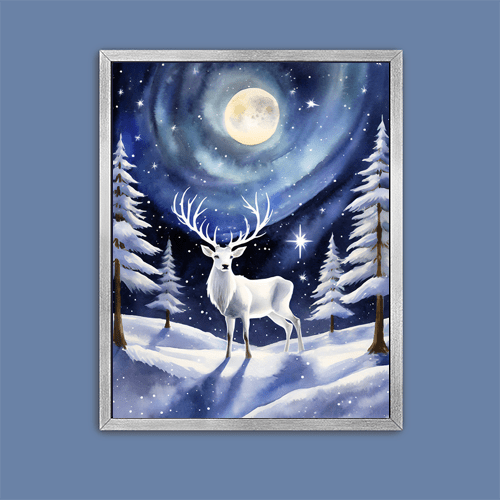 Cosmic Stag - Art Print - Metal Poster - Canvas Wrap - Premium Framed Art Print