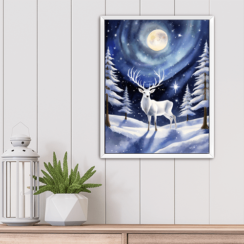 Cosmic Stag - Art Print - Metal Poster - Canvas Wrap - Premium Framed Art Print