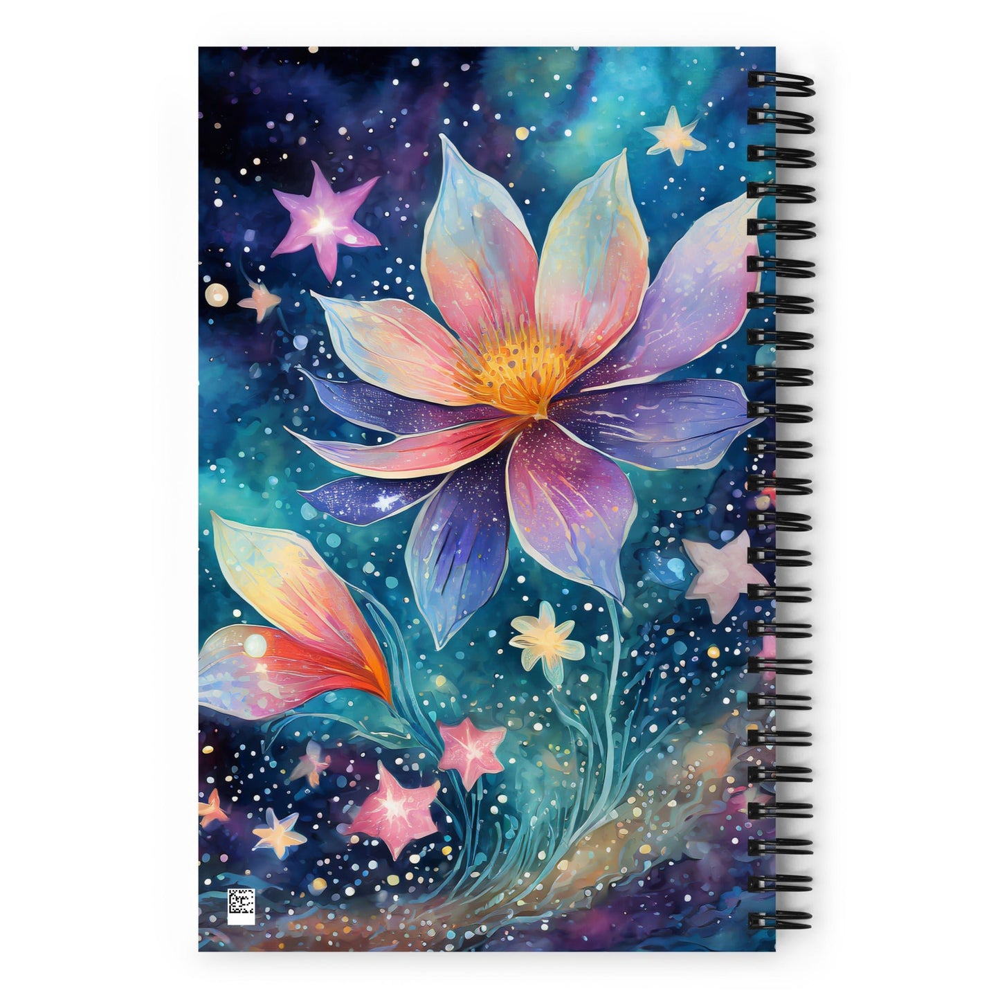 Cosmic Star Flower - Spiral notebook - Premium Notebook