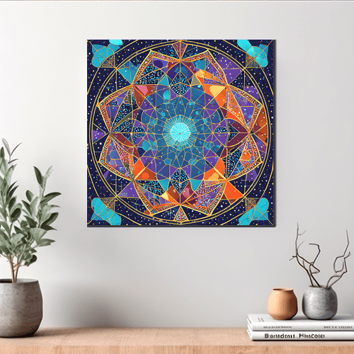 Cosmic Tesseract - Art Print - Metal Poster - Canvas Wrap - Premium Framed Art Print