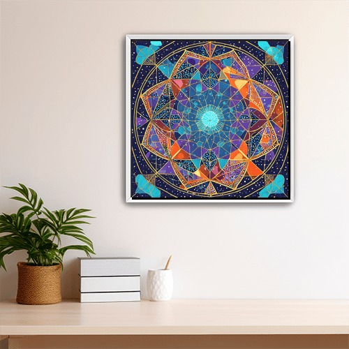 Cosmic Tesseract - Art Print - Metal Poster - Canvas Wrap - Premium Framed Art Print