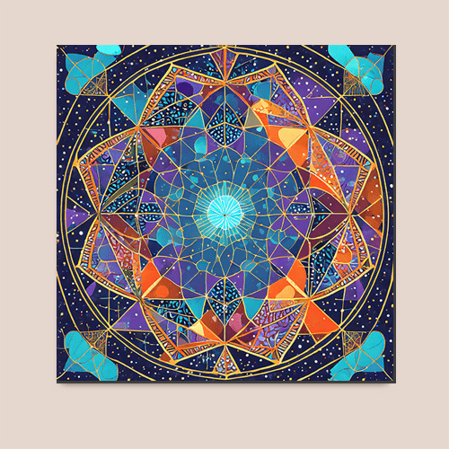 Cosmic Tesseract - Art Print - Metal Poster - Canvas Wrap - Premium Framed Art Print