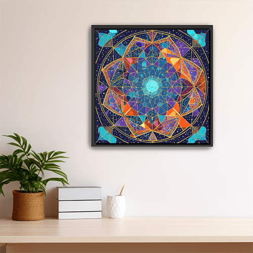 Cosmic Tesseract - Art Print - Metal Poster - Canvas Wrap - Premium Framed Art Print