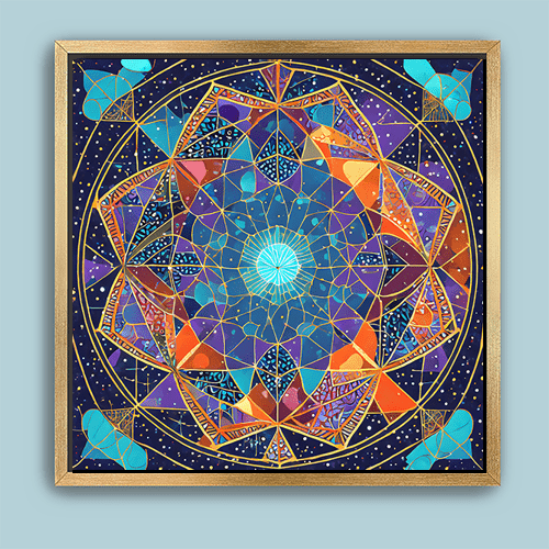 Cosmic Tesseract - Art Print - Metal Poster - Canvas Wrap - Premium Framed Art Print