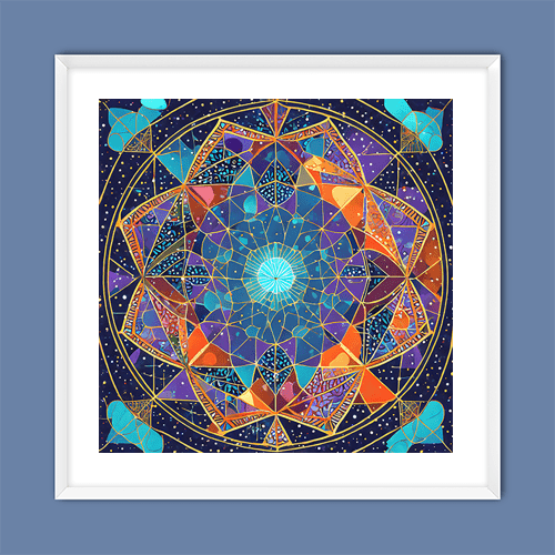 Cosmic Tesseract - Art Print - Metal Poster - Canvas Wrap - Premium Framed Art Print