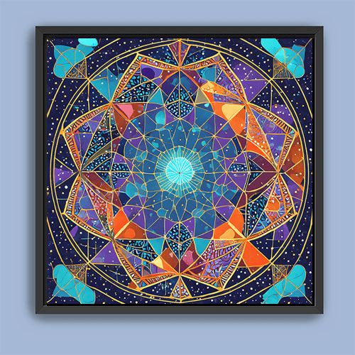 Cosmic Tesseract - Art Print - Metal Poster - Canvas Wrap - Premium Framed Art Print