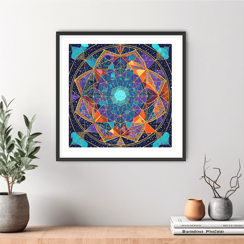 Cosmic Tesseract - Art Print - Metal Poster - Canvas Wrap - Premium Framed Art Print