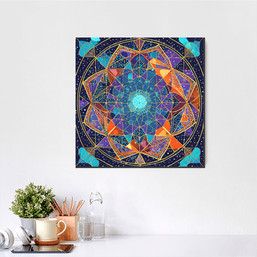 Cosmic Tesseract - Art Print - Metal Poster - Canvas Wrap - Premium Framed Art Print