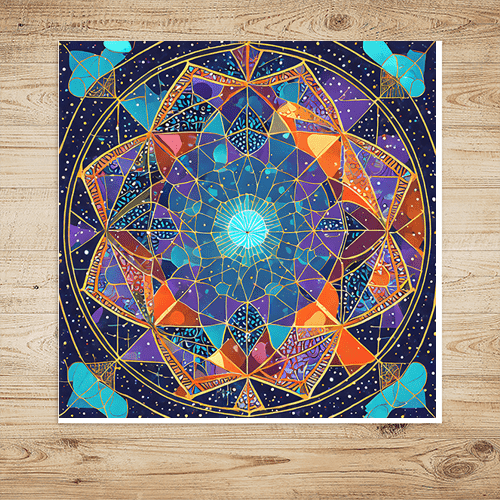 Cosmic Tesseract - Art Print - Metal Poster - Canvas Wrap - Premium Framed Art Print