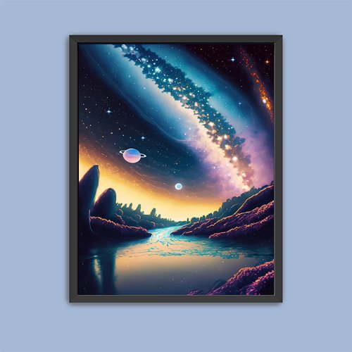 Cosmic Vista - Art Print - Metal Poster - Canvas Wrap - Premium Framed Art Print