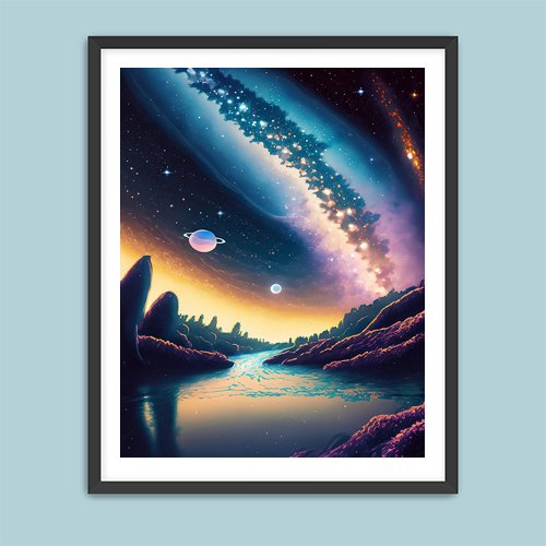 Cosmic Vista - Art Print - Metal Poster - Canvas Wrap - Premium Framed Art Print