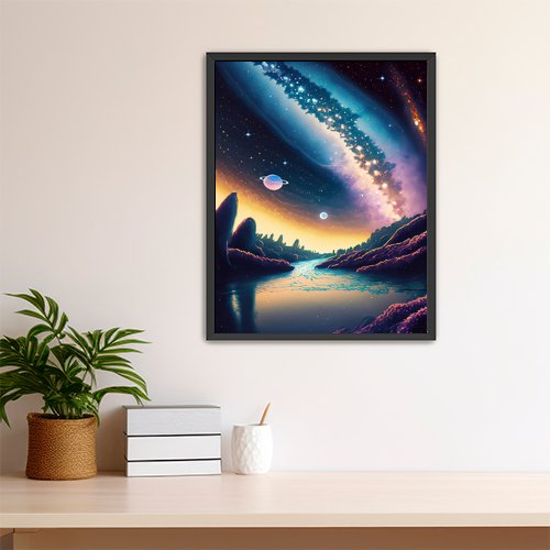 Cosmic Vista - Art Print - Metal Poster - Canvas Wrap - Premium Framed Art Print