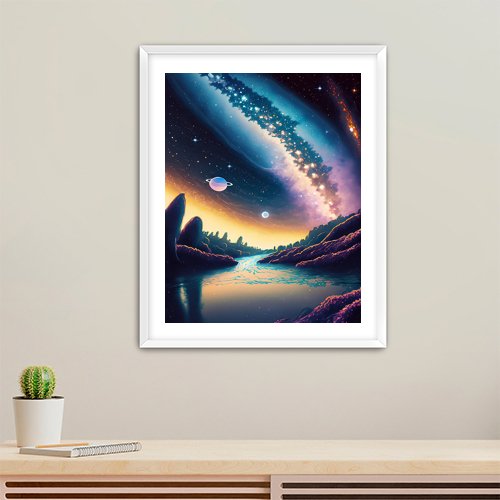 Cosmic Vista - Art Print - Metal Poster - Canvas Wrap - Premium Framed Art Print