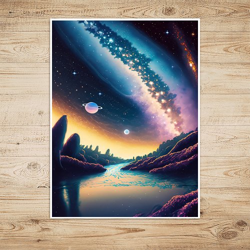 Cosmic Vista - Art Print - Metal Poster - Canvas Wrap - Premium Framed Art Print