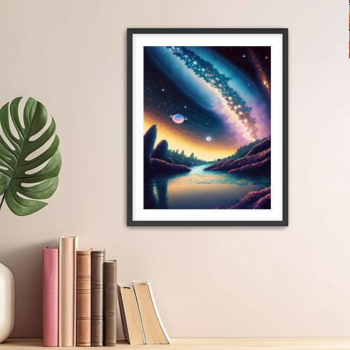 Cosmic Vista - Art Print - Metal Poster - Canvas Wrap - Premium Framed Art Print