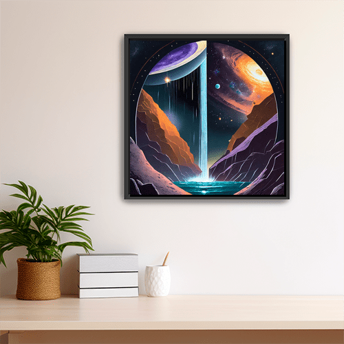 Cosmic Waterfall - Art Print - Metal Poster - Canvas Wrap - Premium Framed Art Print