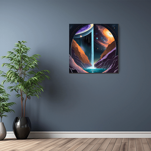 Cosmic Waterfall - Art Print - Metal Poster - Canvas Wrap - Premium Framed Art Print