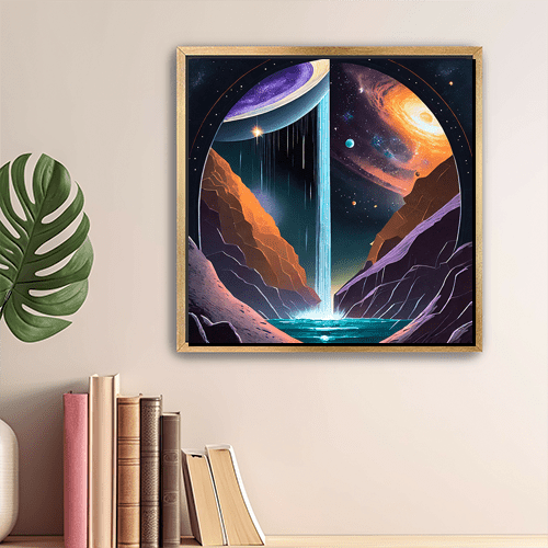 Cosmic Waterfall - Art Print - Metal Poster - Canvas Wrap - Premium Framed Art Print