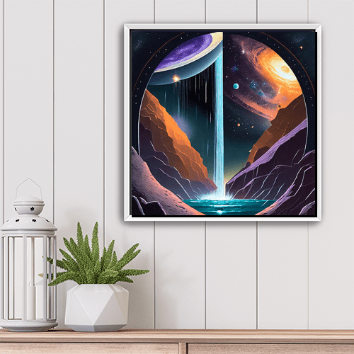 Cosmic Waterfall - Art Print - Metal Poster - Canvas Wrap - Premium Framed Art Print