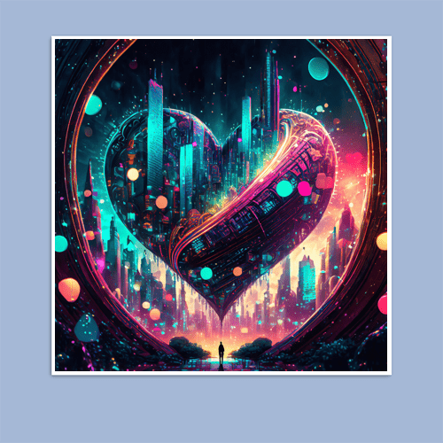 Cyber Heartbeat - Art Print - Metal Poster - Canvas Wrap - Premium Framed Art Print