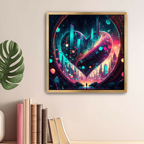 Cyber Heartbeat - Art Print - Metal Poster - Canvas Wrap - Premium Framed Art Print