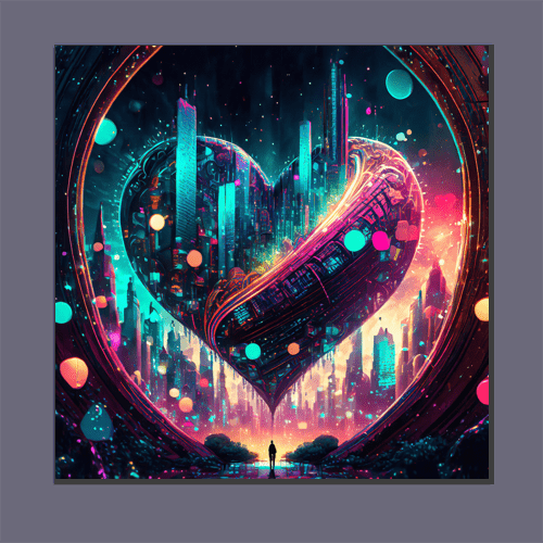 Cyber Heartbeat - Art Print - Metal Poster - Canvas Wrap - Premium Framed Art Print