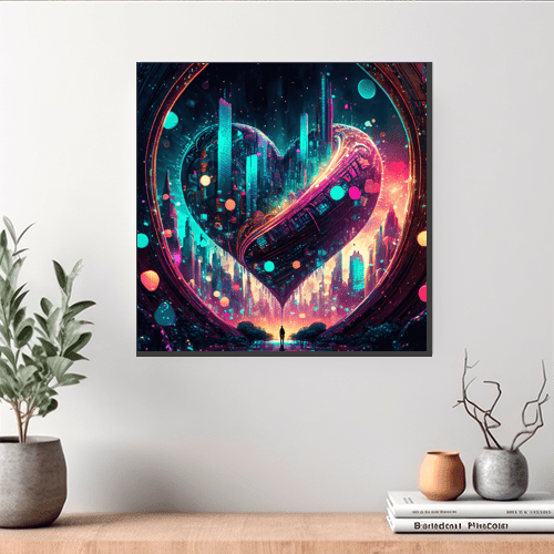 Cyber Heartbeat - Art Print - Metal Poster - Canvas Wrap - Premium Framed Art Print