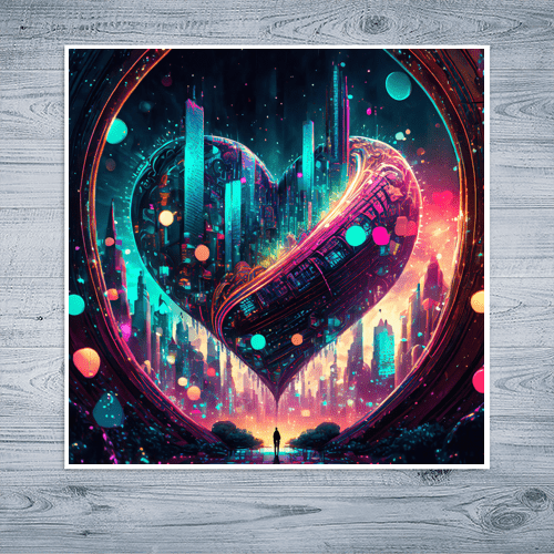 Cyber Heartbeat - Art Print - Metal Poster - Canvas Wrap - Premium Framed Art Print