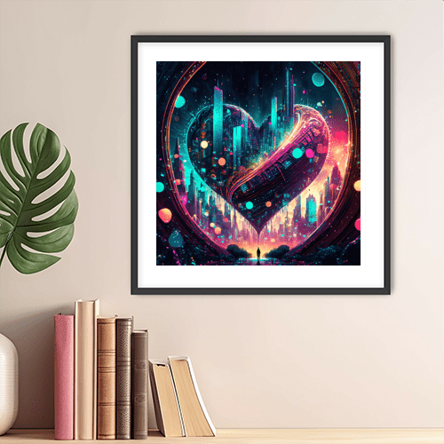 Cyber Heartbeat - Art Print - Metal Poster - Canvas Wrap - Premium Framed Art Print