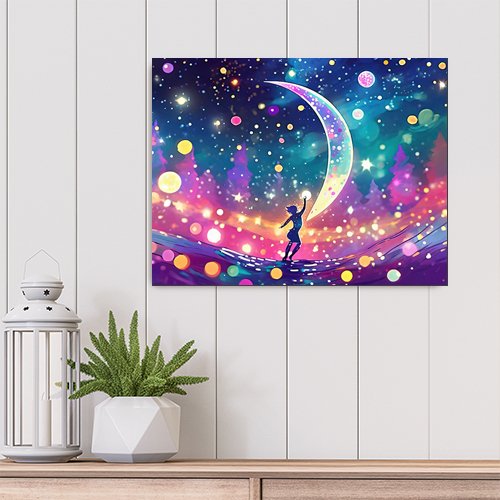 Dancing in the Cosmos - Art Print - Metal Poster - Canvas Wrap - Premium Framed Art Print