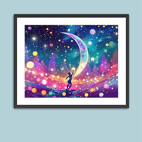 Dancing in the Cosmos - Art Print - Metal Poster - Canvas Wrap - Premium Framed Art Print