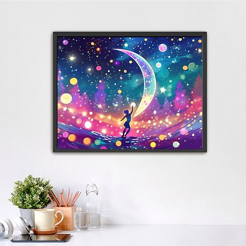 Dancing in the Cosmos - Art Print - Metal Poster - Canvas Wrap - Premium Framed Art Print