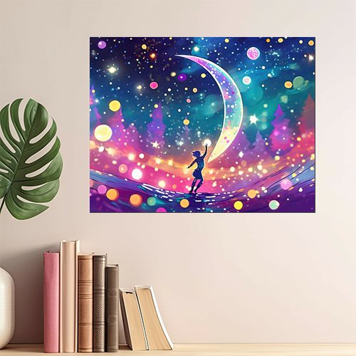 Dancing in the Cosmos - Art Print - Metal Poster - Canvas Wrap - Premium Framed Art Print