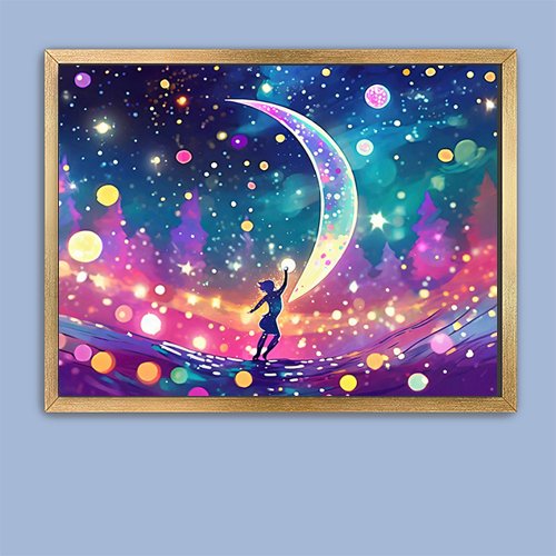 Dancing in the Cosmos - Art Print - Metal Poster - Canvas Wrap - Premium Framed Art Print