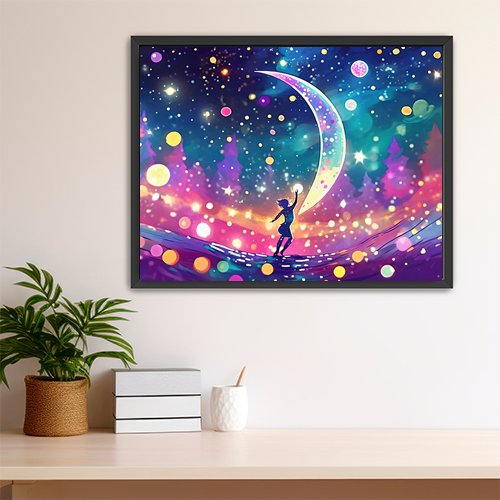 Dancing in the Cosmos - Art Print - Metal Poster - Canvas Wrap - Premium Framed Art Print