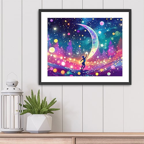 Dancing in the Cosmos - Art Print - Metal Poster - Canvas Wrap - Premium Framed Art Print