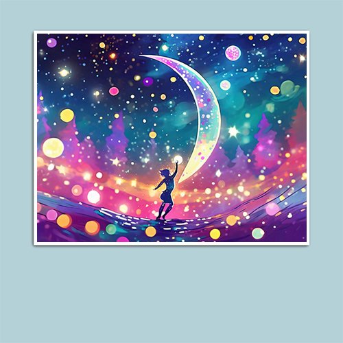 Dancing in the Cosmos - Art Print - Metal Poster - Canvas Wrap - Premium Framed Art Print