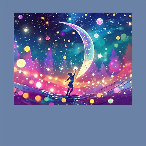 Dancing in the Cosmos - Art Print - Metal Poster - Canvas Wrap - Premium Framed Art Print