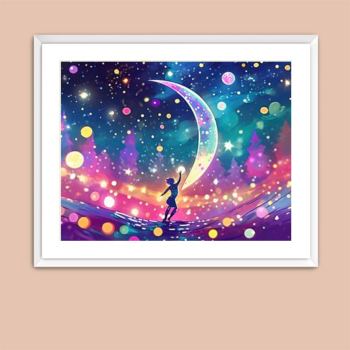 Dancing in the Cosmos - Art Print - Metal Poster - Canvas Wrap - Premium Framed Art Print