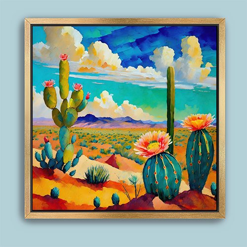 Desert Bloom - Art Print - Metal Poster - Canvas Wrap - Premium Framed Art Print